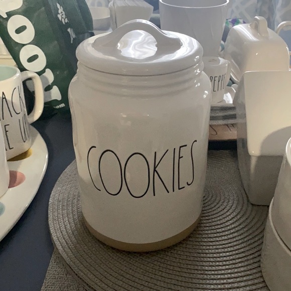 Rae Dunn “Cookies” Jar with clay bottom - Picture 1 of 1